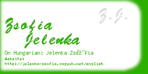 zsofia jelenka business card